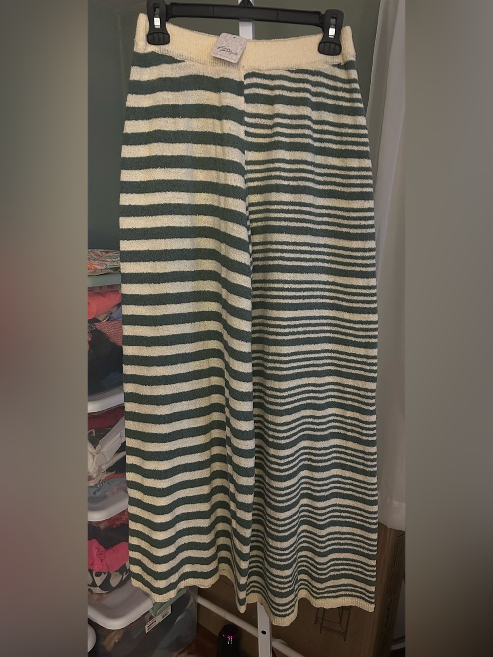 Free People Allyson Striped Pants in Spiralina Combo